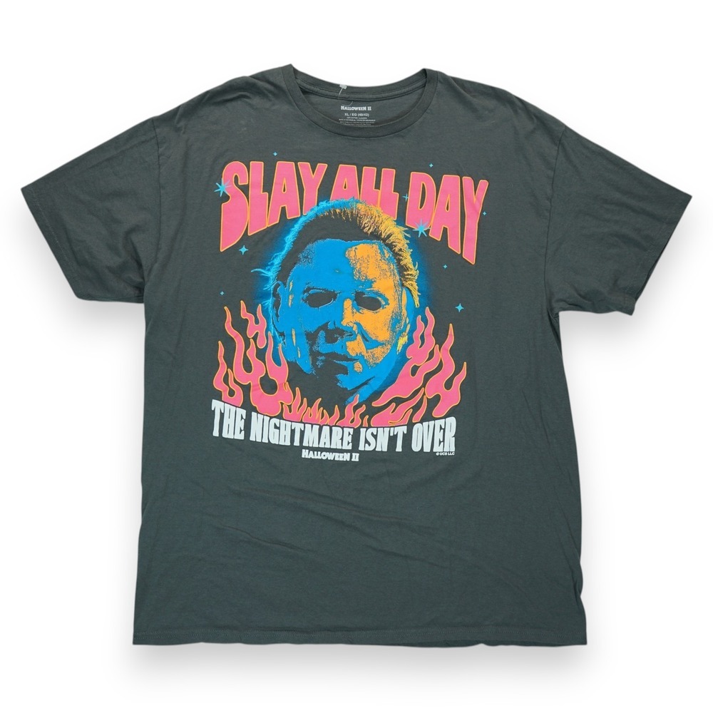 Halloween‎ II New Adult T-Shirt - Slay All Day The Nightmare Isn't Over